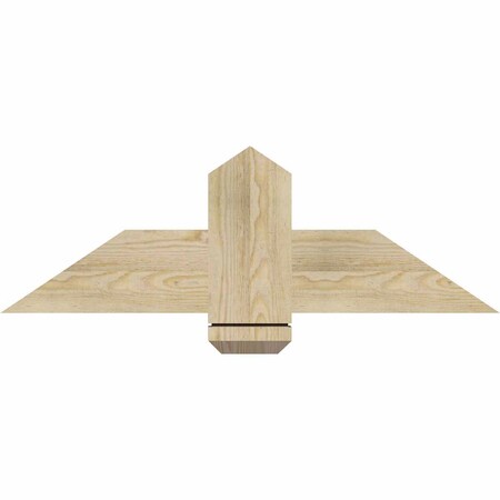 Ekena Millwork Eugene Rough Sawn Timber Gable Bracket, Douglas Fir, 36"W x 12"H x 2"D x 6"F, 8/12 Pitch GBW036X12X0206EUG00RDF